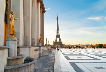 eiffel tour and from Trocadero, Paris