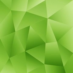 Fototapeta na wymiar Shiny Polygonal Green Background