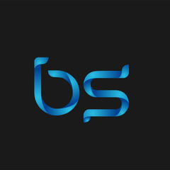 Initial Letter BS Logo Vector Design
