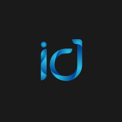 Initial Letter ID Logo Vector Design
