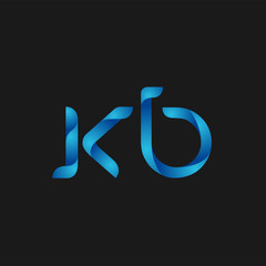 Initial Letter KB Logo Vector Design