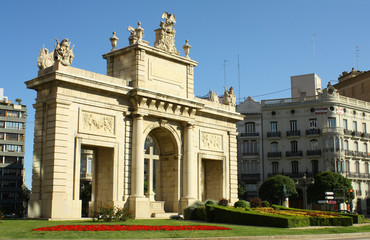 Obraz premium Plaza Puerta de la Mar, Valencia
