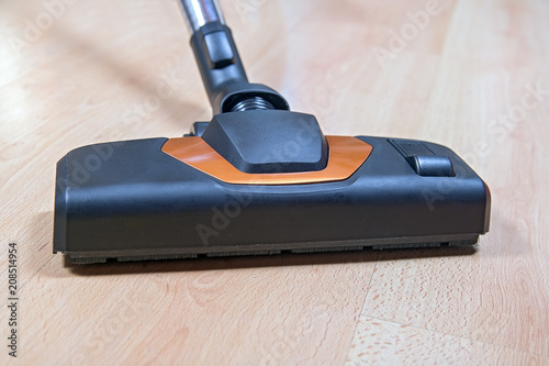 Head Of Vacuum Cleaner Sweeping Laminate Floor Cleaning The