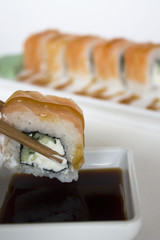 food photo sushi rolls