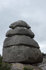 Limestone rock formation 