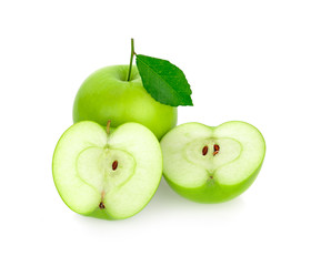 apple green isolated on white background