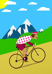 Cycling Poster Design Template Vector Illustration