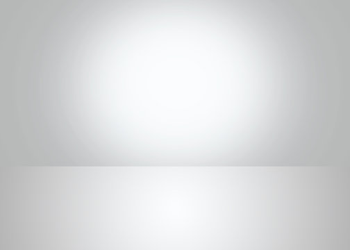 Abstract light grey empty room lighting Studio background with empty space for your design.