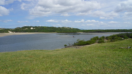 A beautiful landscape, view of an estuary, Brazil