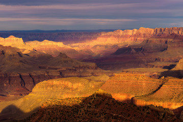Fototapeta na wymiar Scenic sunset at the Grand Canyon