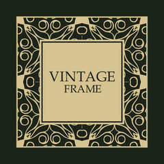Vintage decorative frame