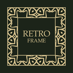 Vintage decorative frame