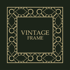 Vintage decorative frame
