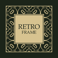 Vintage decorative frame