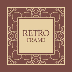 Vintage decorative frame