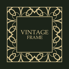 Vintage decorative frame