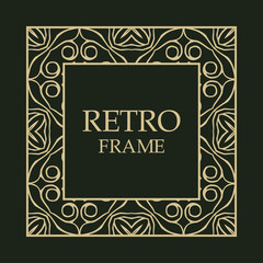 Vintage decorative frame