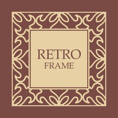 Vintage decorative frame
