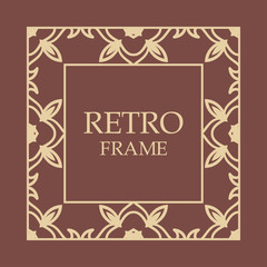 Vintage decorative frame