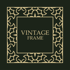 Vintage decorative frame