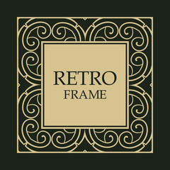 Vintage decorative frame
