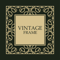 Vintage decorative frame