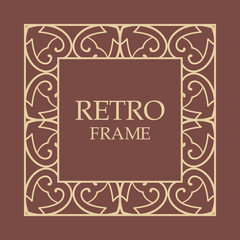 Vintage decorative frame
