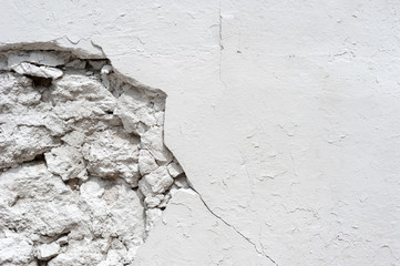 old wall with cracks, background