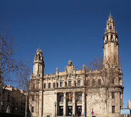 Fototapeta na wymiar Post office in Barcelona. Spain