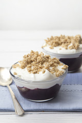 Yogurt with Berry Compot and Granola