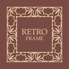 Vintage decorative frame