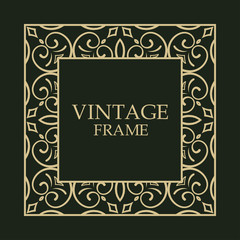 Vintage decorative frame