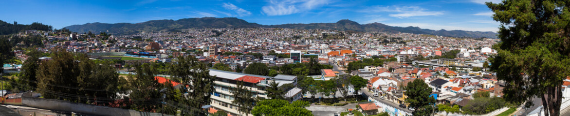 Fototapeta premium A panoramic view of Loja
