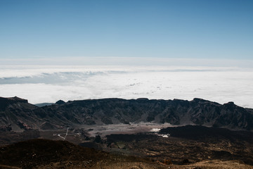 Above the clouds on Teide Volcano, Canary Islands - Tenerife, Spain