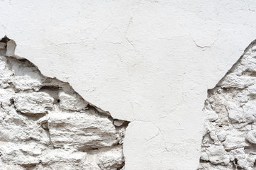 old wall with cracks, background
