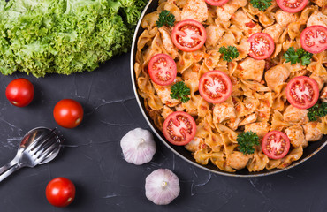 Pasta with tomato sauce
