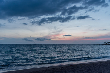 Beautiful Kohala coast sunset on the Big Island of Hawaii