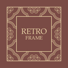 Vintage decorative frame