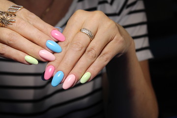 Obraz na płótnie Canvas fashion manicure nails