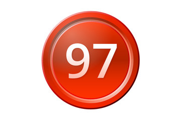 ninety-seven number 97 red button