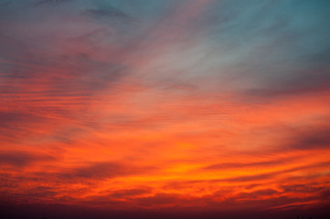 Beautiful summer sunset