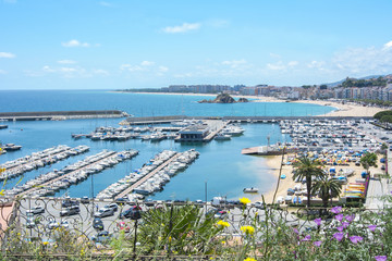 Fototapeta premium Seascape of Blanes, Spain