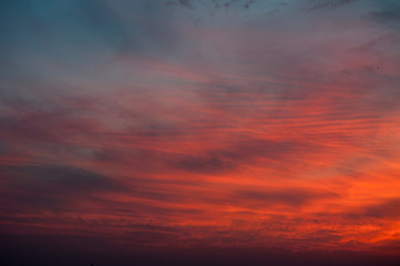 Beautiful summer sunset