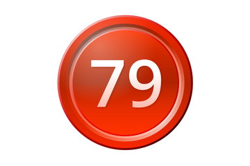seventy-nine number 79 red button