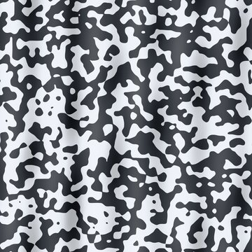 seamless texture background - mottled cow fur plaid leather black and white colored