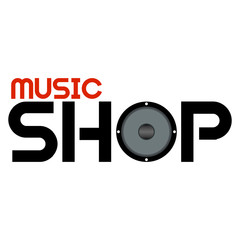 music shop label