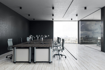 Modern coworking office interior