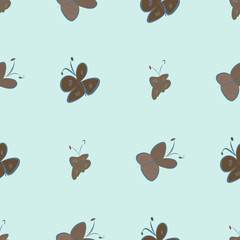 Seamless abstract butterfly illustrations background. Texture, color, art & decoration.