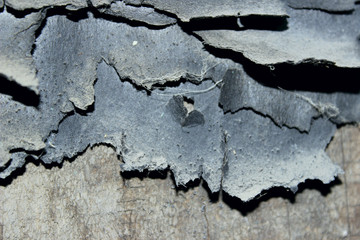 Obraz premium Strange Dark Background. Black Background. Cropped Shot Of An Old Black Paper. 