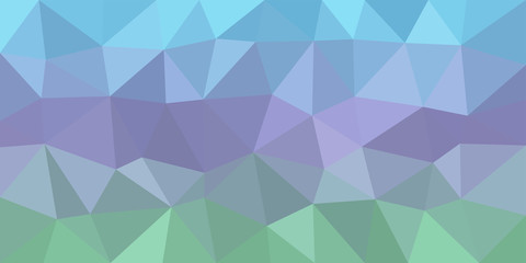 Blue Purple Green Low Poly Vector Background